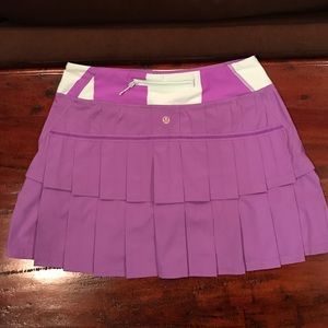 Lululemon Sz 6 tall Pace Sette Tennis Skirt Purple